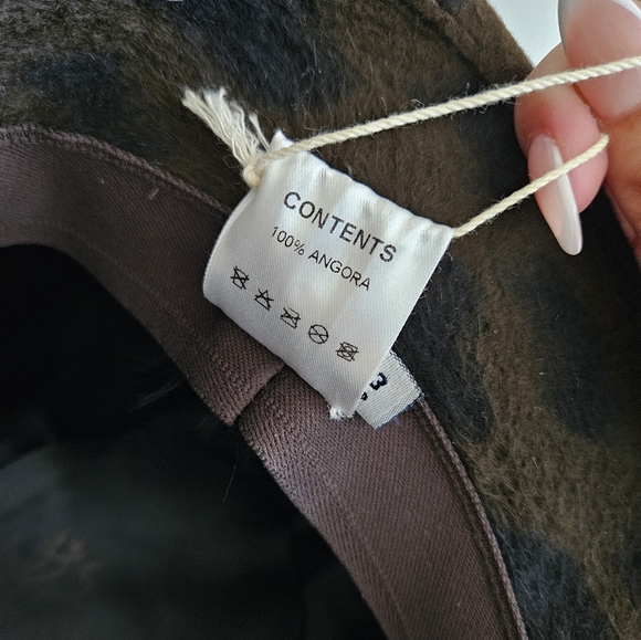 Kangol Animal Print Angora Cloche Cap / Hat Size Small - Picture 8 of 8